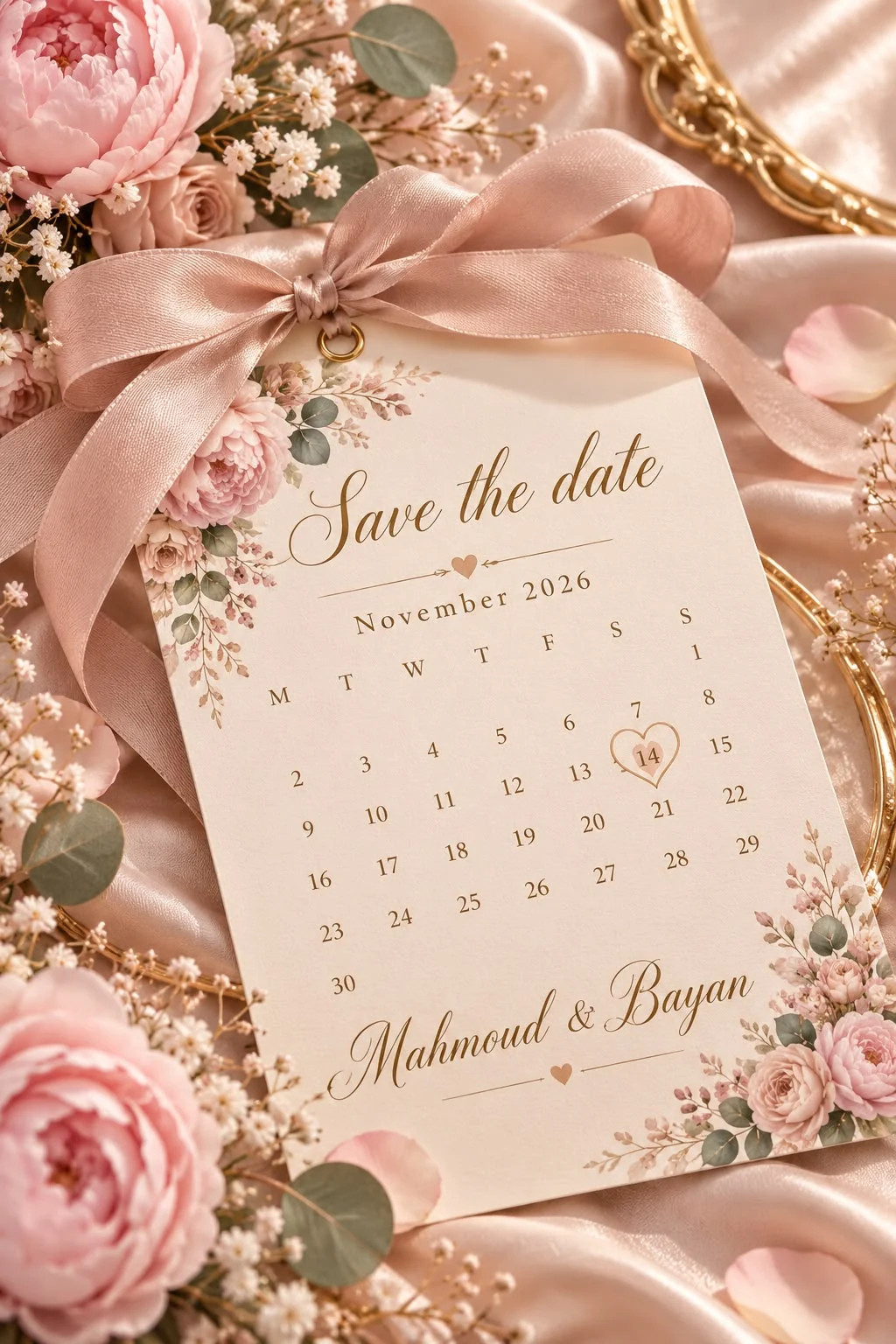 Save the date — November 2026 — 14 — Mahmoud & Bayan